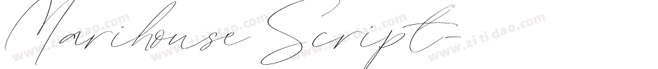 Marihouse Script字体转换